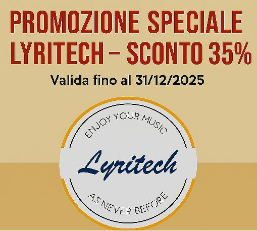 PROMOZIONE SPECIALE LYRITECH – SCONTO 35% 🎉